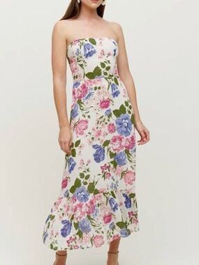 reformation barrington linen dress Reformation Barrington Linen Dress - Cream